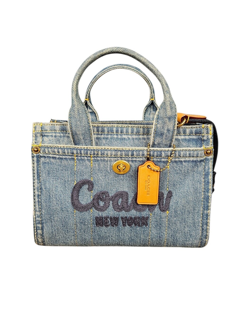 Coach Mini Denim Tote Bag
